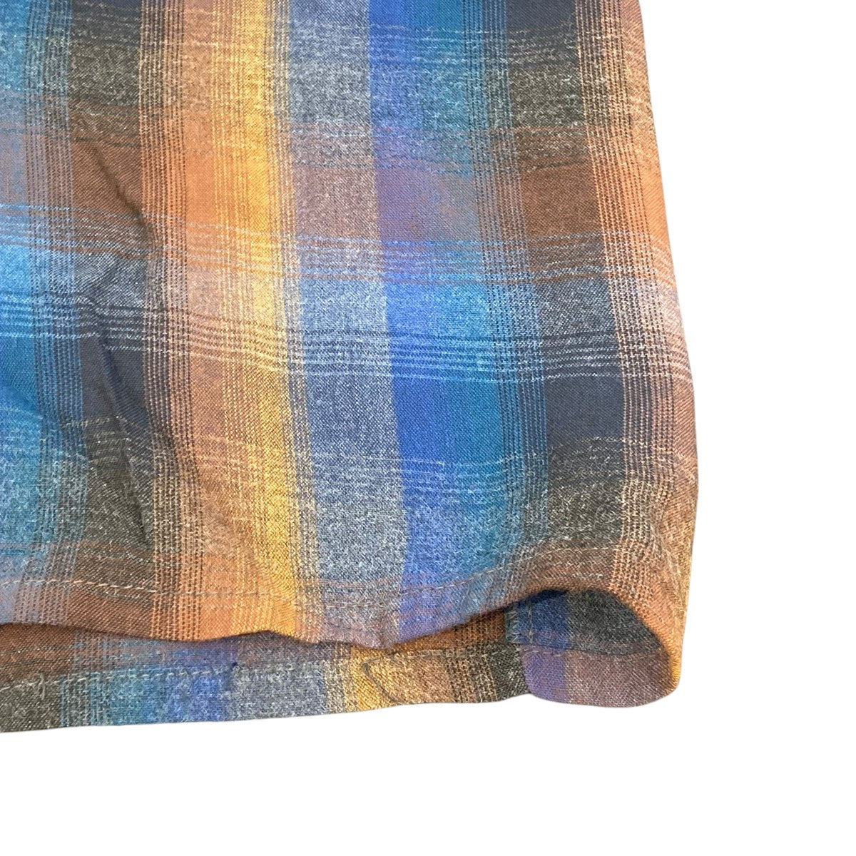 70s OMBRE CHECK RAYON SHIRTチェックシャツ9709 R10