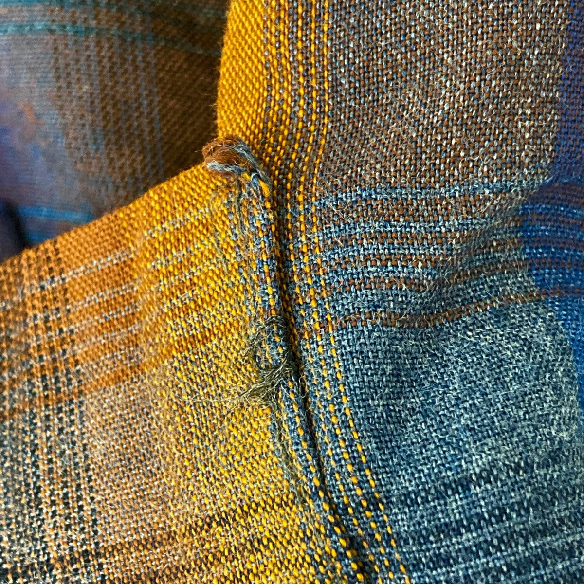 70s OMBRE CHECK RAYON SHIRTチェックシャツ9709 R10
