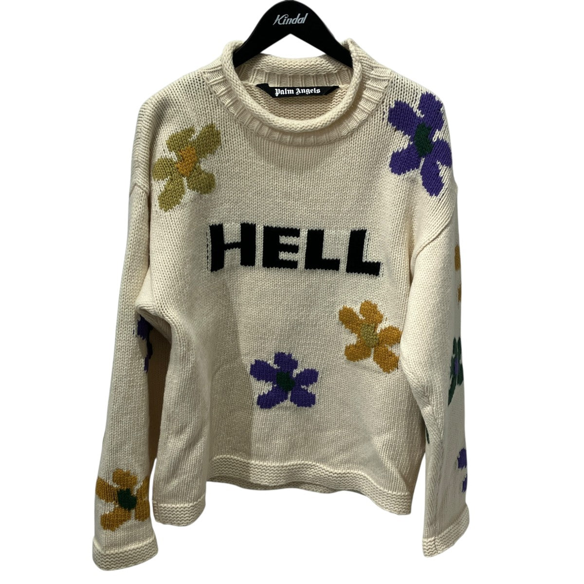 L HELLS FLOWER KNIT SWEATER長袖ニットPMHE038F22KNI001