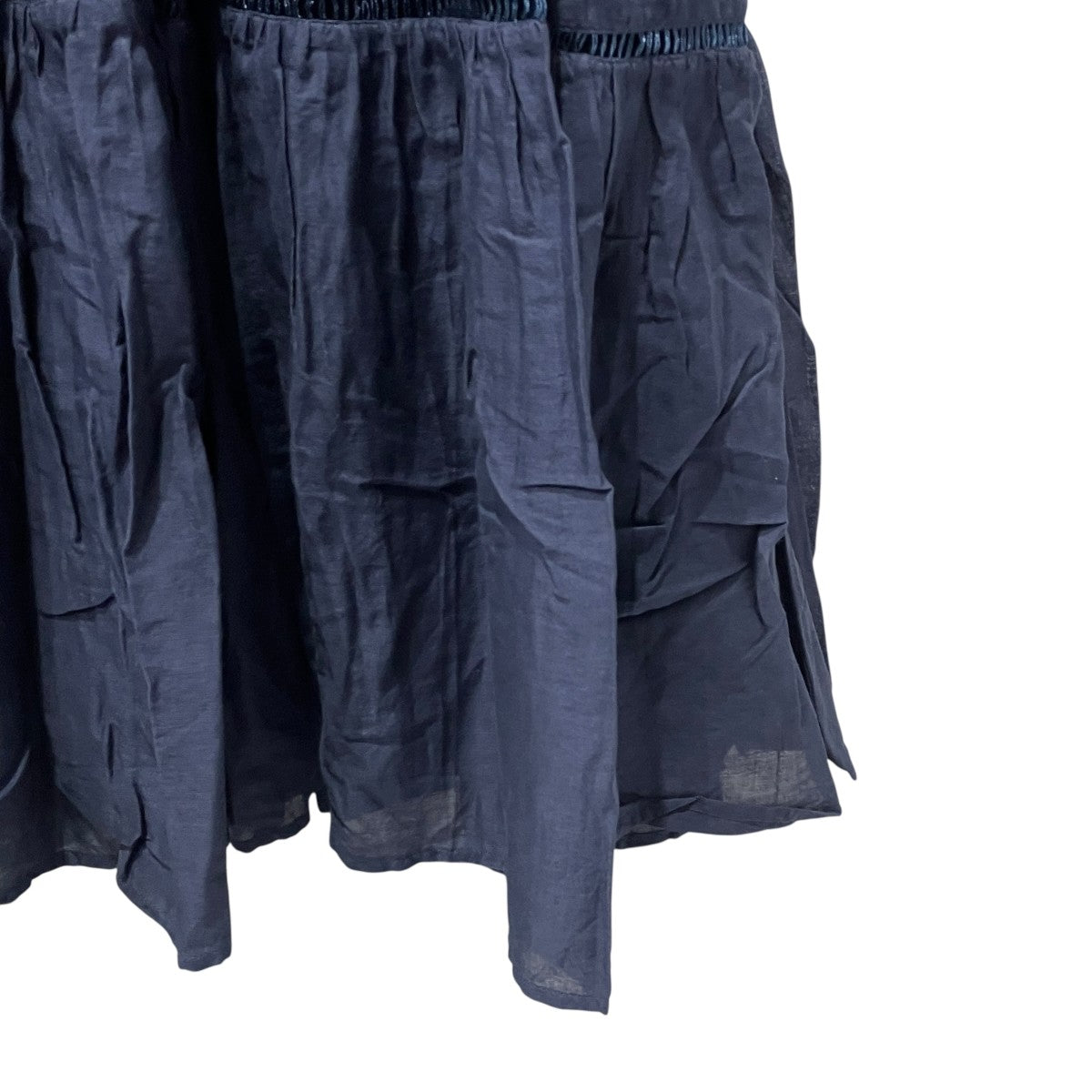 Cotton voil panellong sleeve dress長袖ワンピース010481001