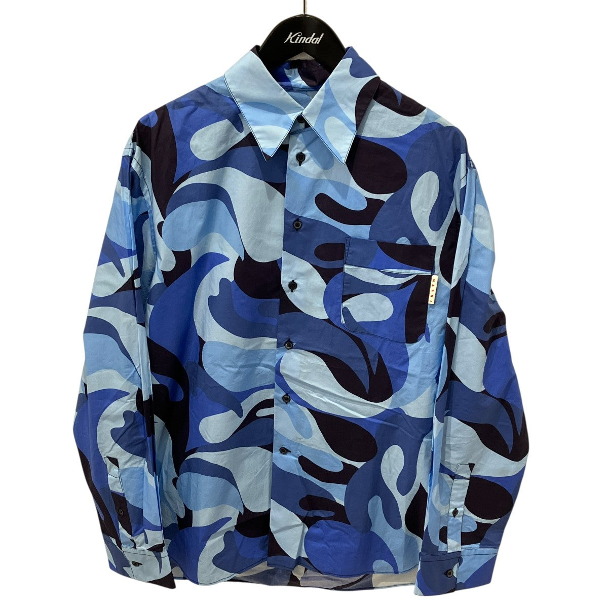 21AW総柄コットン長袖シャツ総柄シャツCUMU0212A0