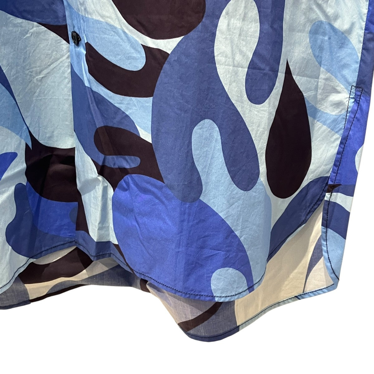 21AW総柄コットン長袖シャツ総柄シャツCUMU0212A0
