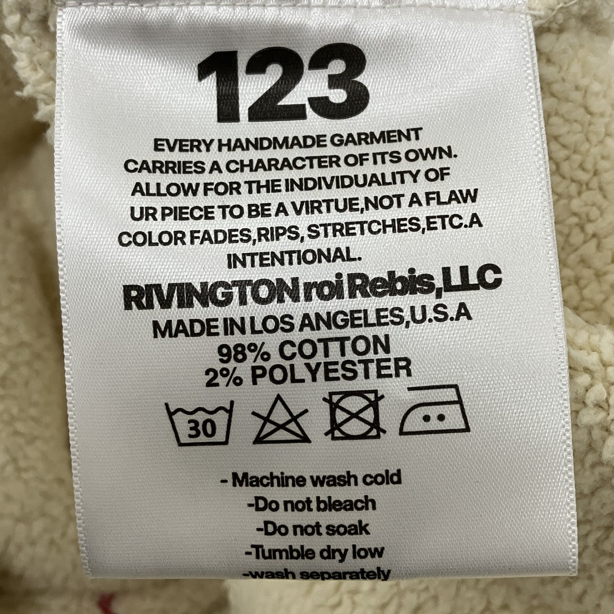 RRR123 RIVINGTON roi Rebis GNOSTIC HOODIE HEATHERパーカー 古着・中古-5枚目のアイテム画像