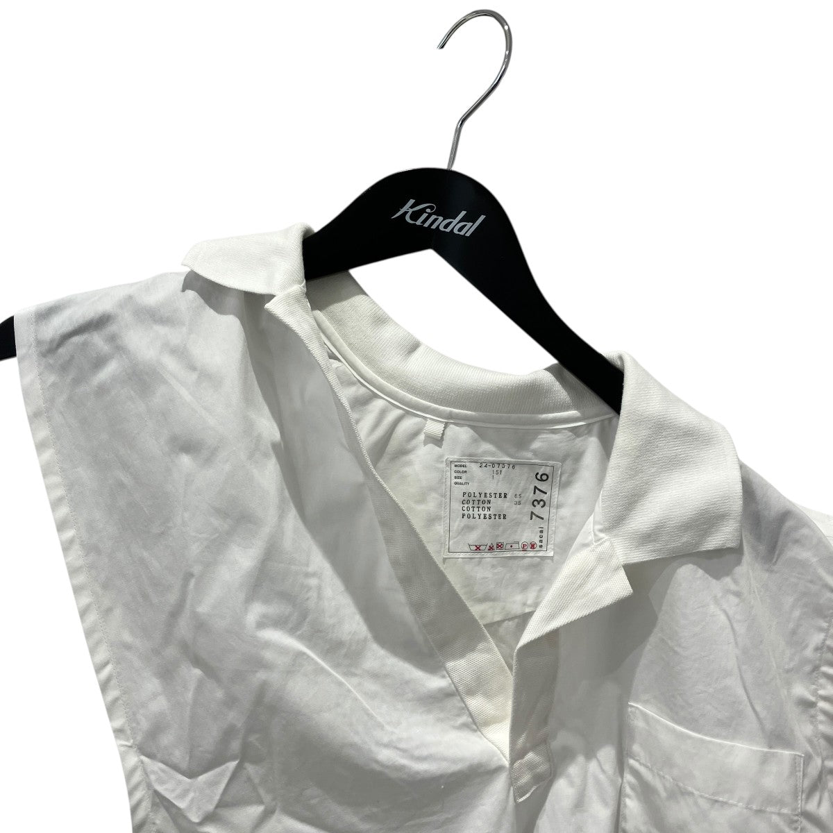 24SSCotton Poplin Polo Shirtノースリーブワンピース24-07376