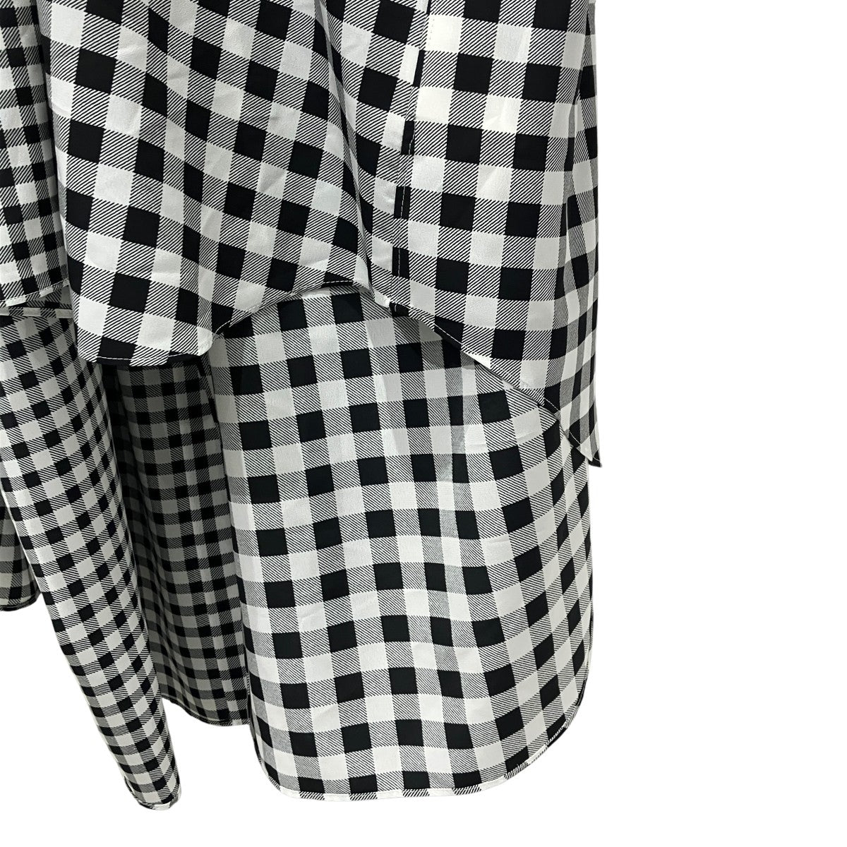 25AW2重デザインギンガムチェック長袖シャツGP-B003