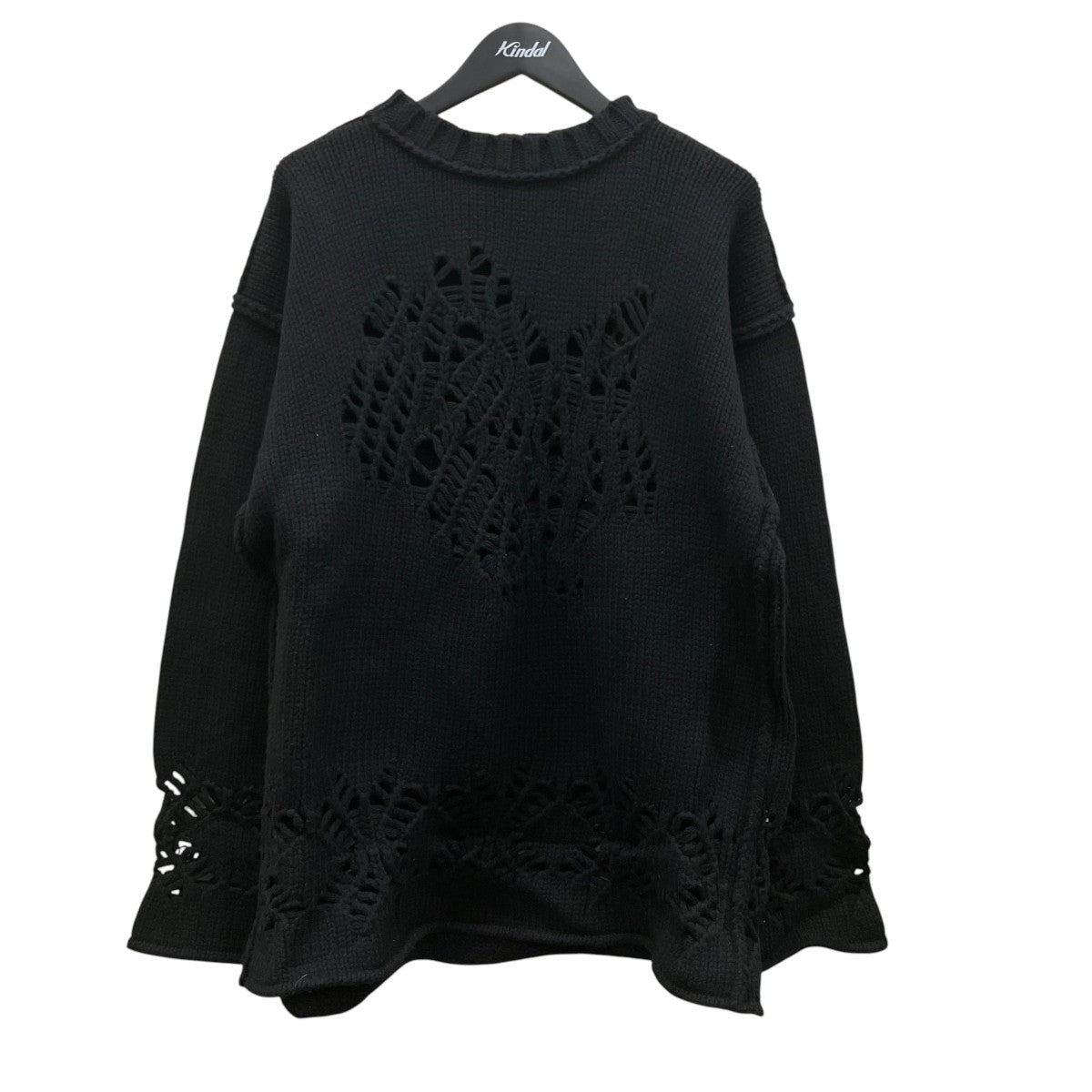 23AWEAGLE PATTERN DAMAGE KNITニット23A0130
