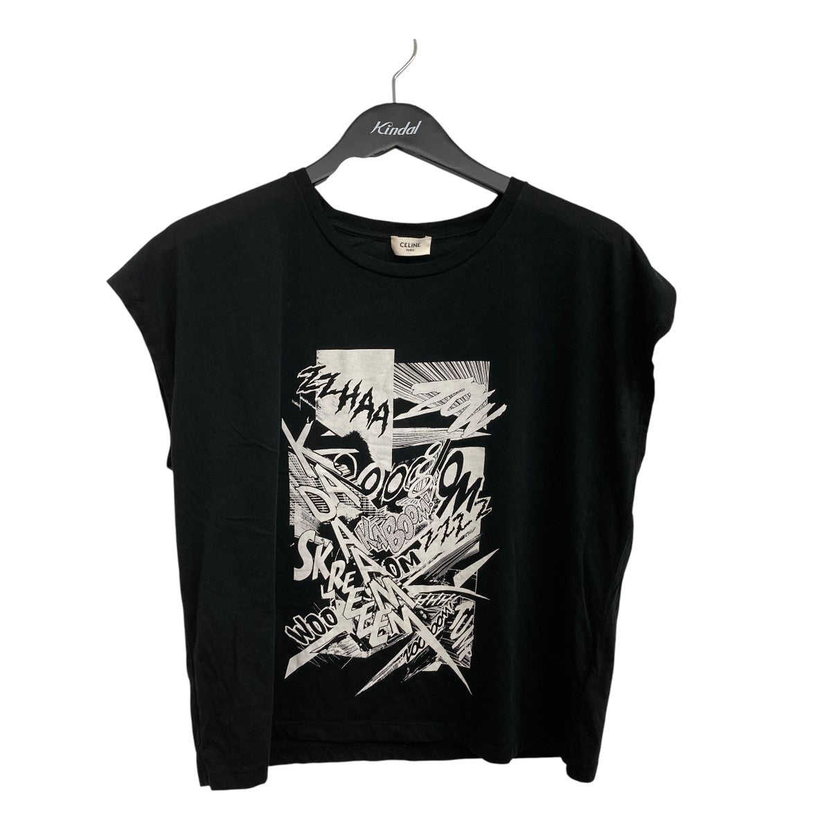 KIMONO SLEEVE T-SHIRT IN PRINTED JERSEYノースリーブカットソー2X235381E