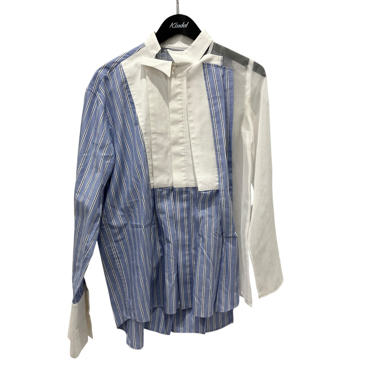 3AWChiffon Mix Cotton Poplinシャツ23-06918