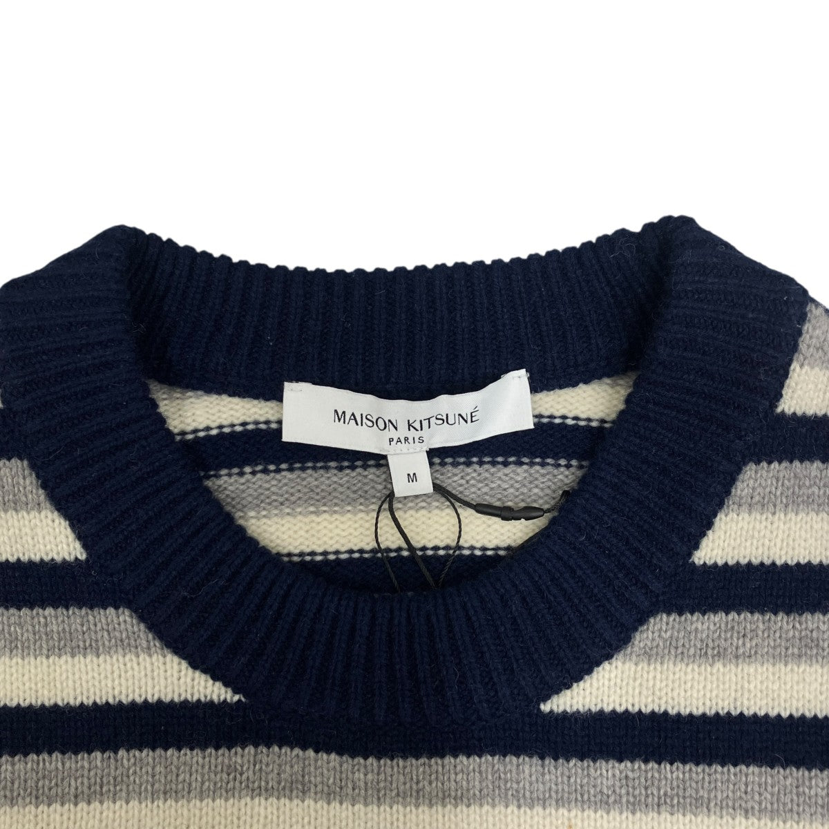 FOX HEAD INTARSIA STRIPED COMFORT JUMPER STRIPEセーターNM00802KM0329