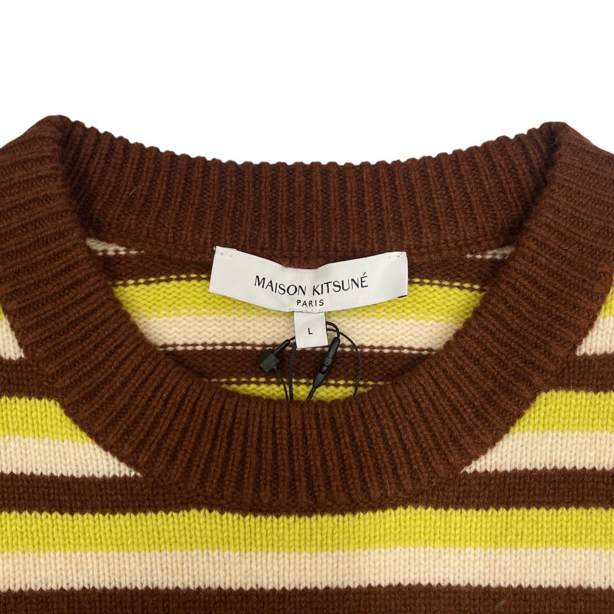 FOX HEAD INTARSIA STRIPED COMFORT JUMPER STRIPEセーターNM00802KM0329