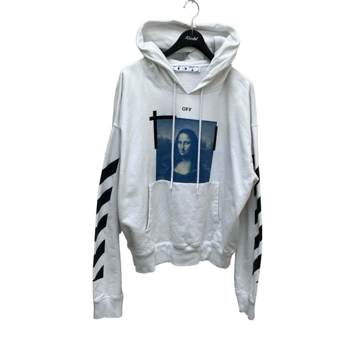 OFFWHITE 21SSBLUE MONA LISA OVER HOODIEスウェットパーカーOMBB037R21FLE001 古着・中古-1枚目のアイテム画像
