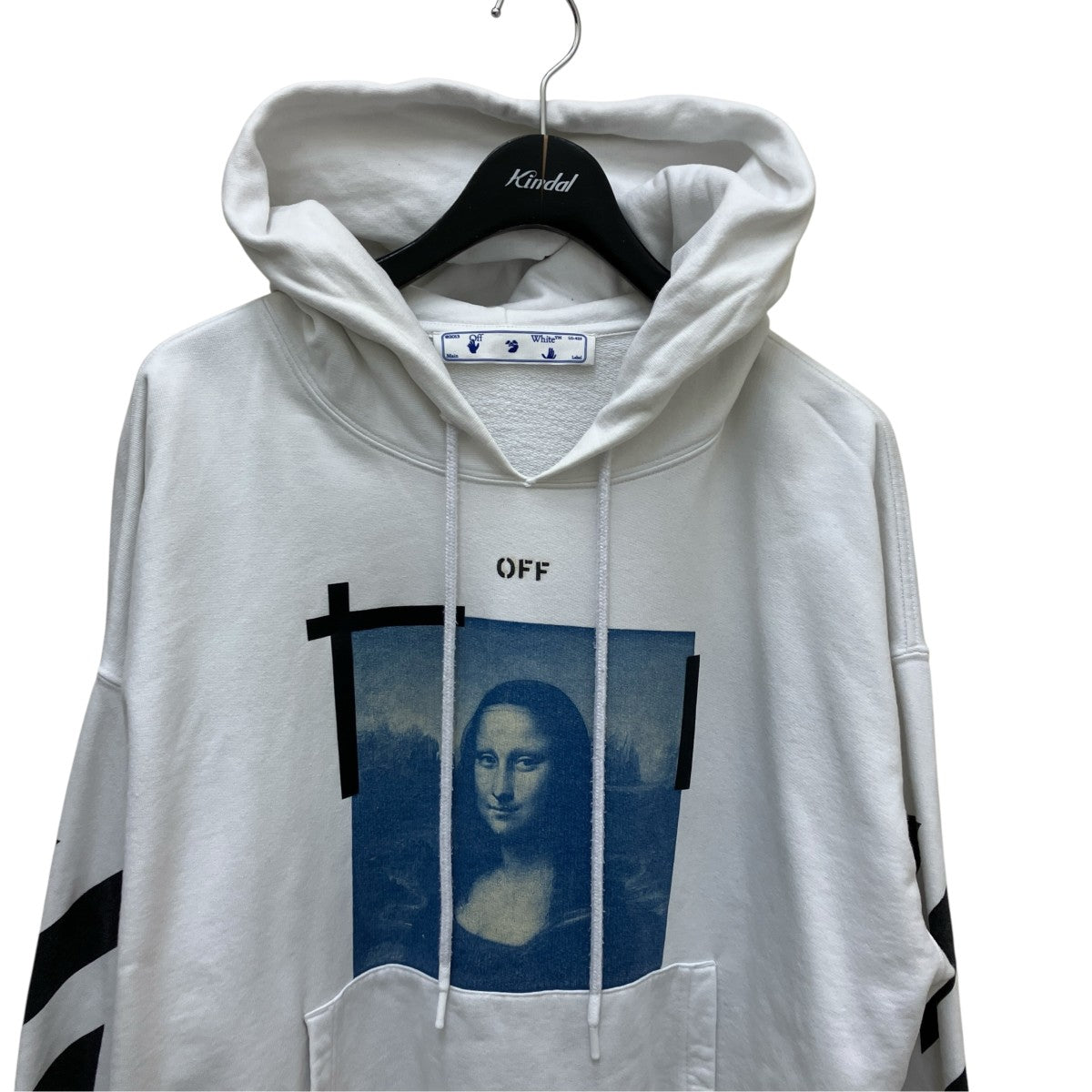 OFFWHITE 21SSBLUE MONA LISA OVER HOODIEスウェットパーカーOMBB037R21FLE001 古着・中古-2枚目のアイテム画像