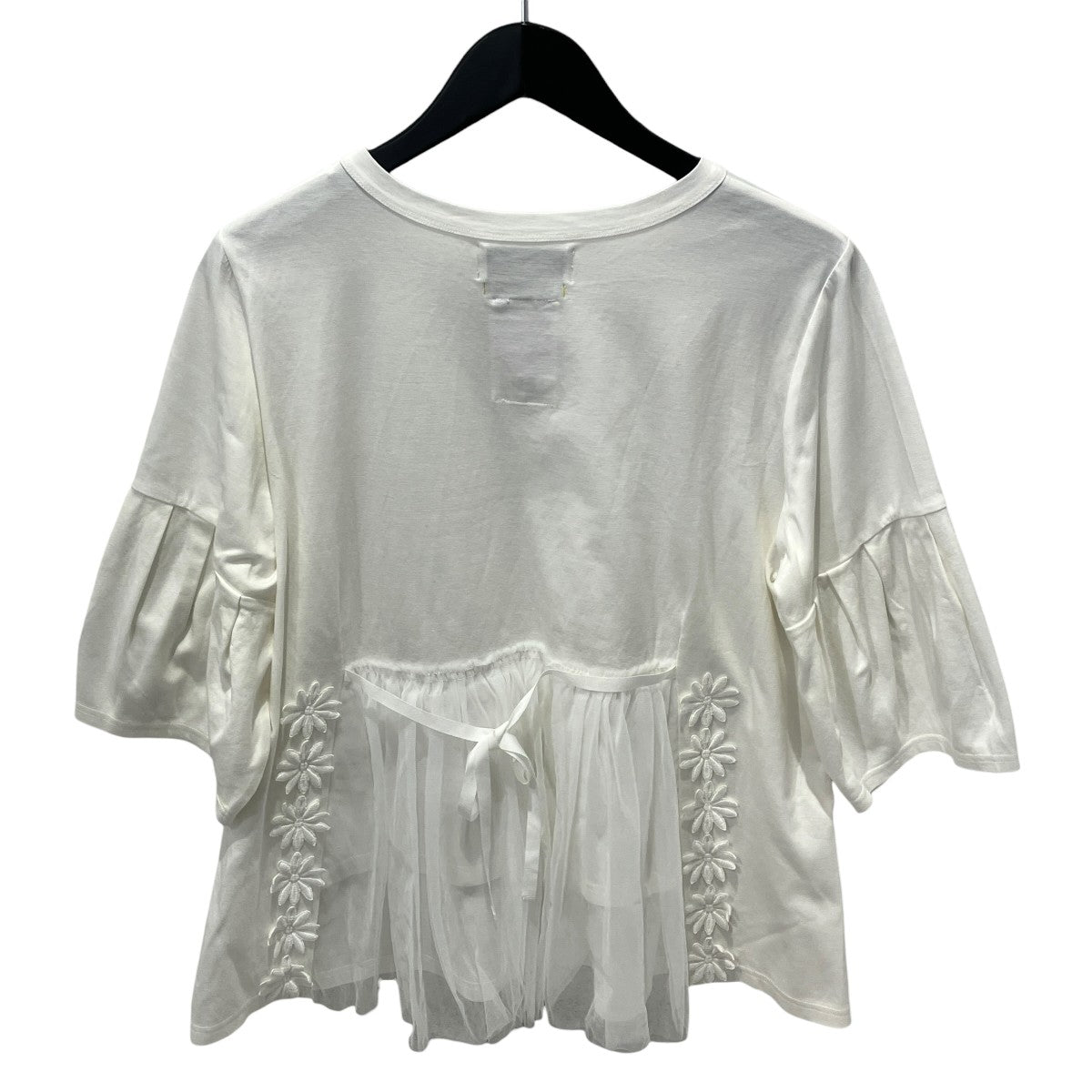 フラワーレースTシャツ半袖カットソーMA231UTS002