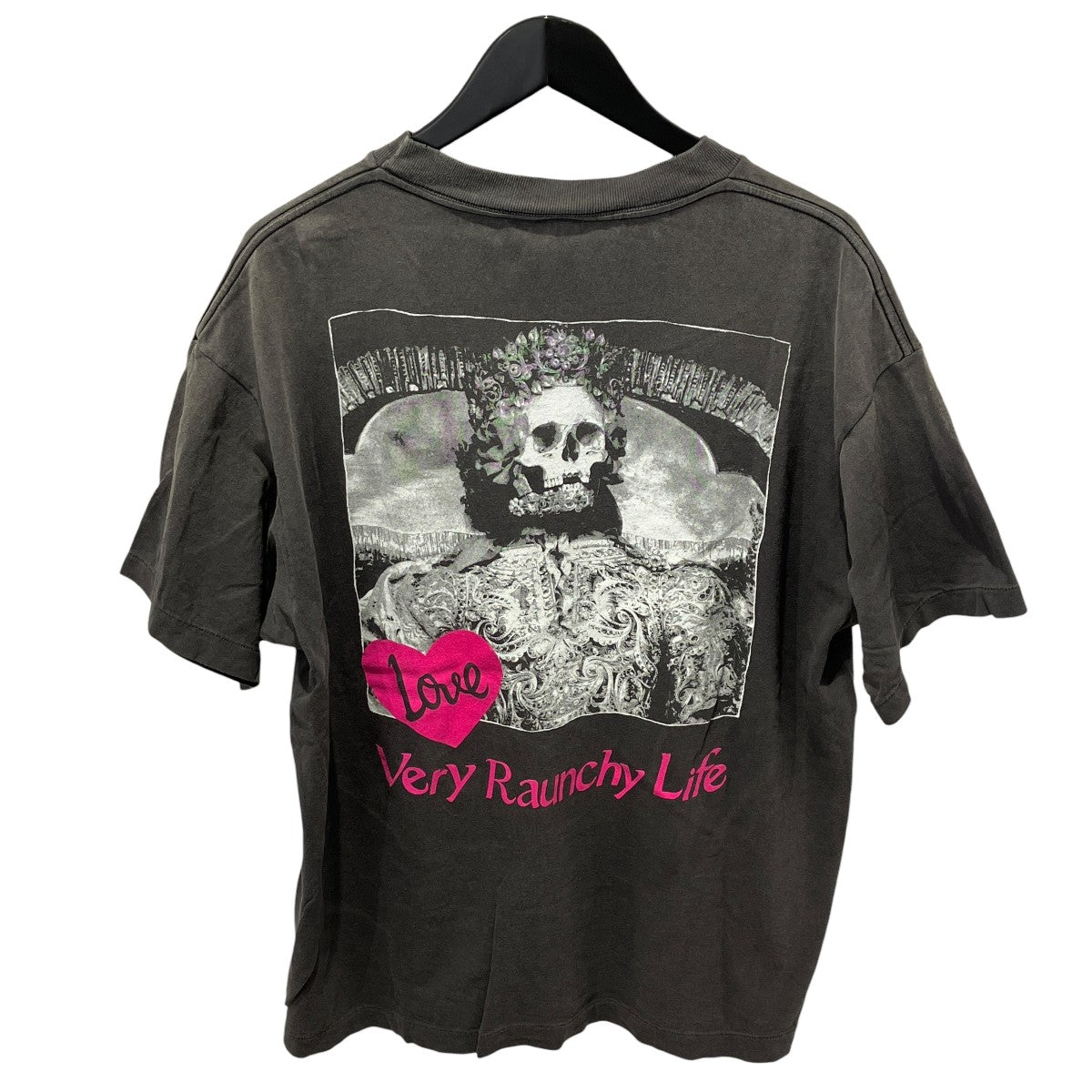SAINT MICHAEL 25SSSS TEE／LOVE／BLACK半袖TシャツSM-HR8-0000-012 古着・中古-2枚目のアイテム画像