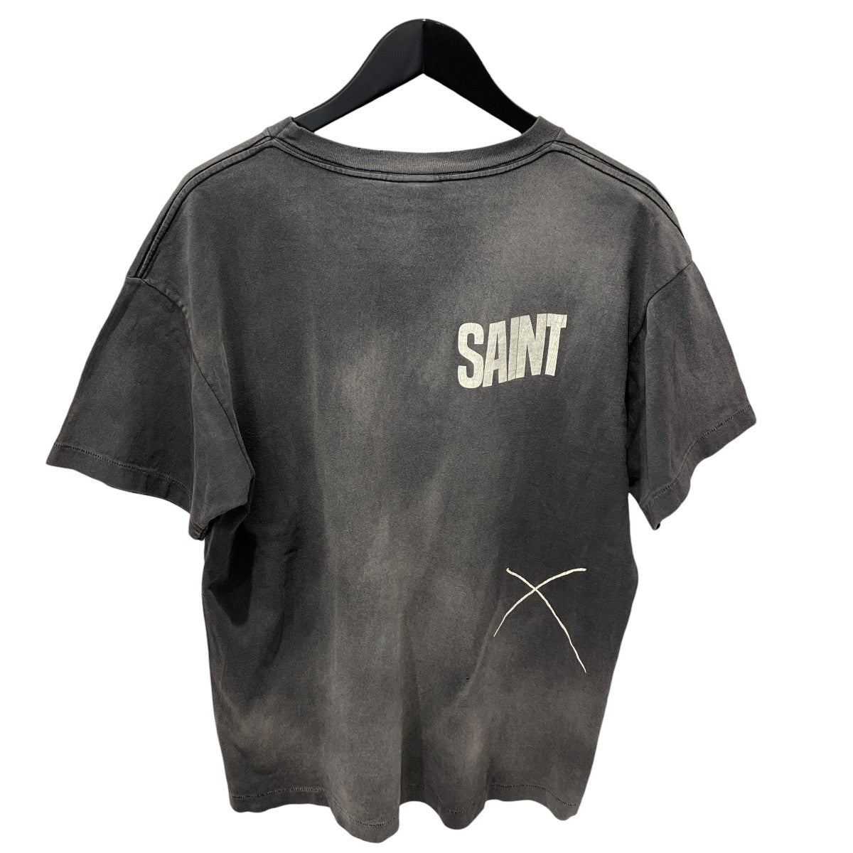 SAINT MICHAEL LM-SS TEE／BEATING／BLACK半袖TシャツSM-YS8-0000-C44 古着・中古-2枚目のアイテム画像