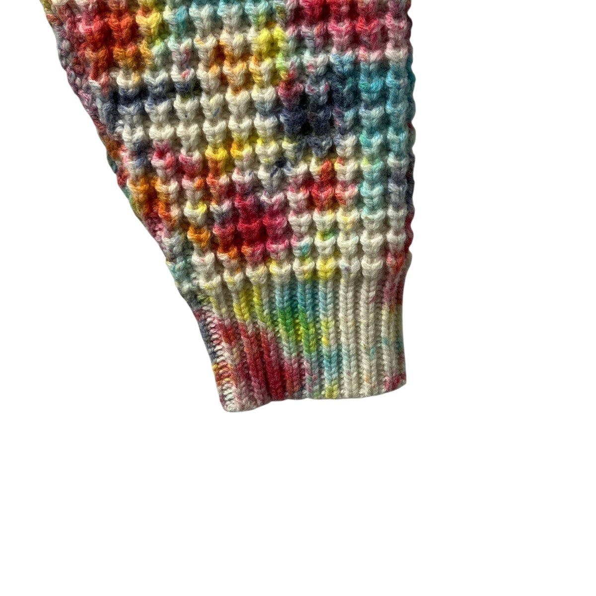 21AWWaffle Knit Cardigan Tie Dyeニットカーディガン