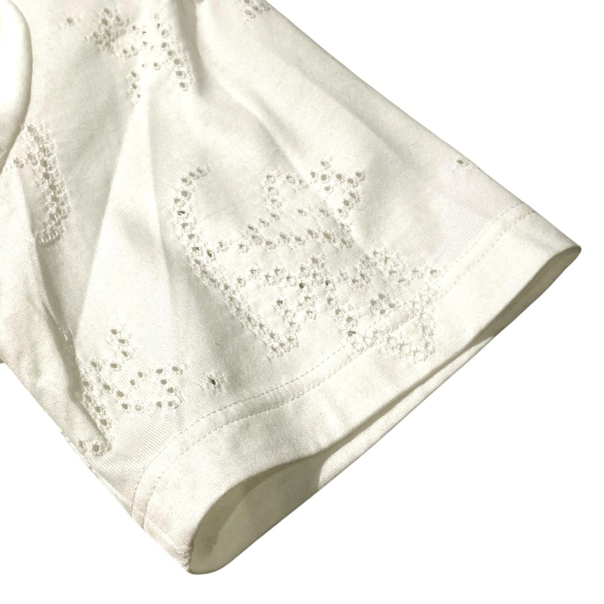 Eyelet Jersey Jacquard Top半袖カットソーMM25SS-JS071