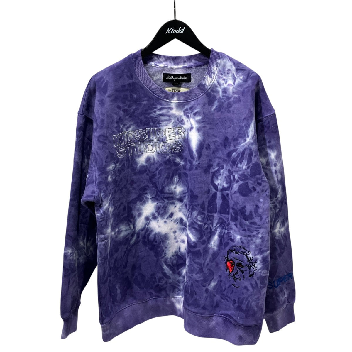 Dyed crewneck purpleスウェットL-659806551164