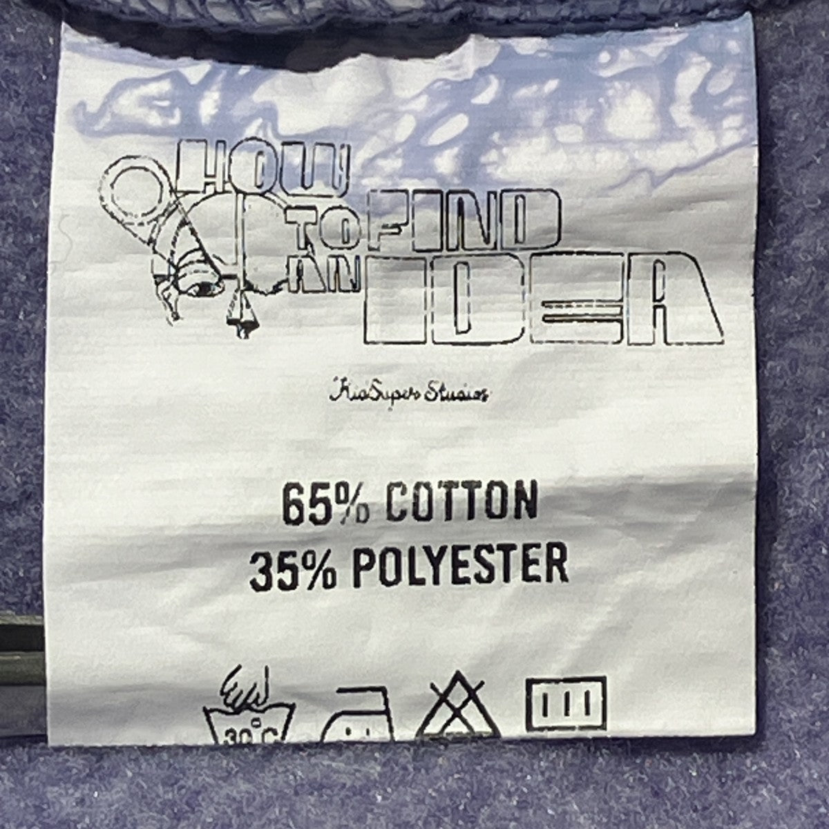 Dyed crewneck purpleスウェットL-659806551164