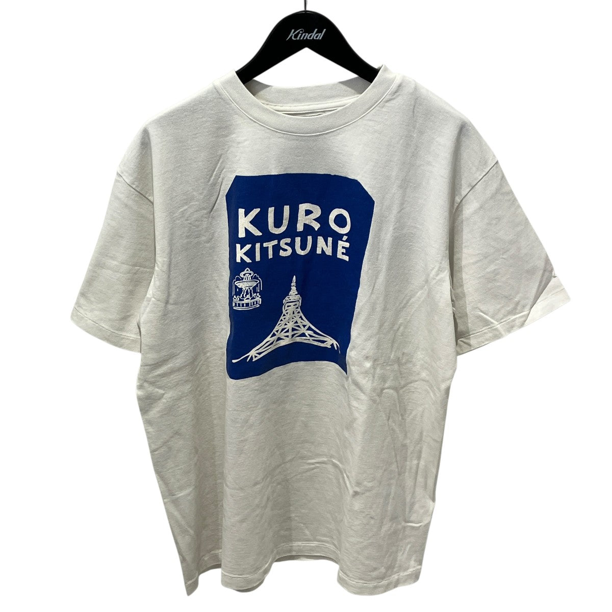 MAISON KITSUNE×KURO TOKYO-PARIS CROSSROADS VINTAGE WASH TEE半袖Tシャツ990006 古着・中古-1枚目のアイテム画像