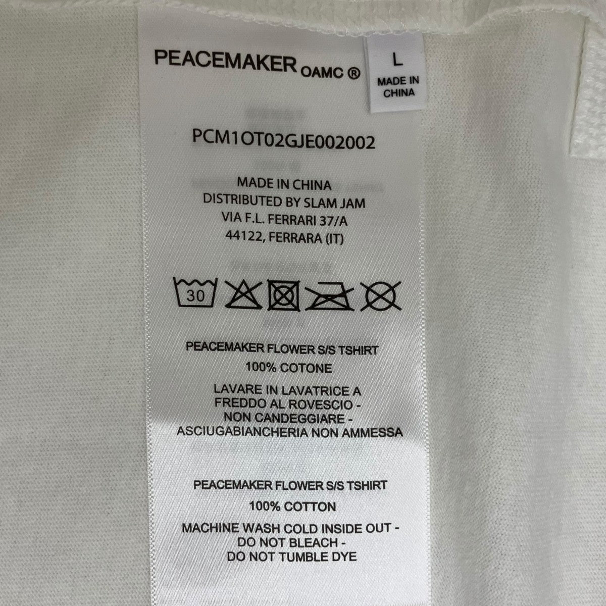 25SSPeacemaker Flower S S Tshirt半袖TシャツPCM1OT02GJE002002