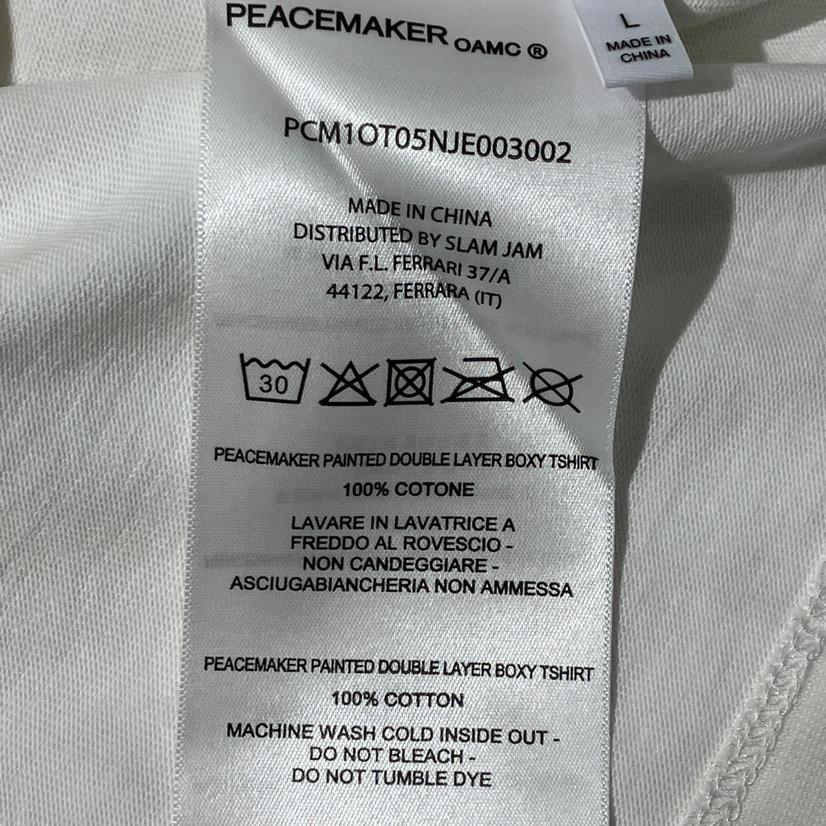 Peacemaker Painted Double Layer Boxy Tshirt長袖Tシャツ