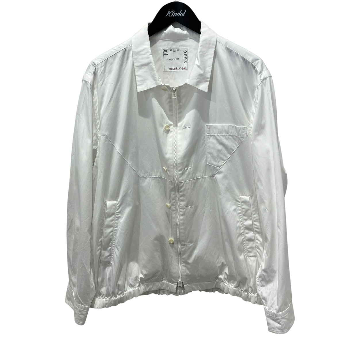 25SSCotton Poplin Jacketジップアップジャケット25-03686M