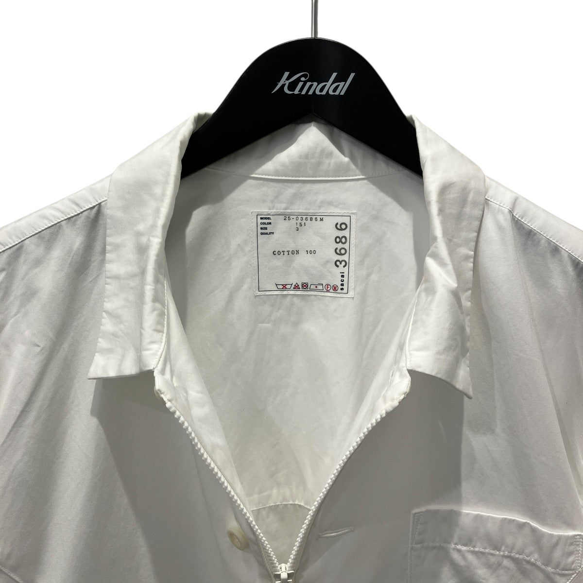 25SSCotton Poplin Jacketジップアップジャケット25-03686M