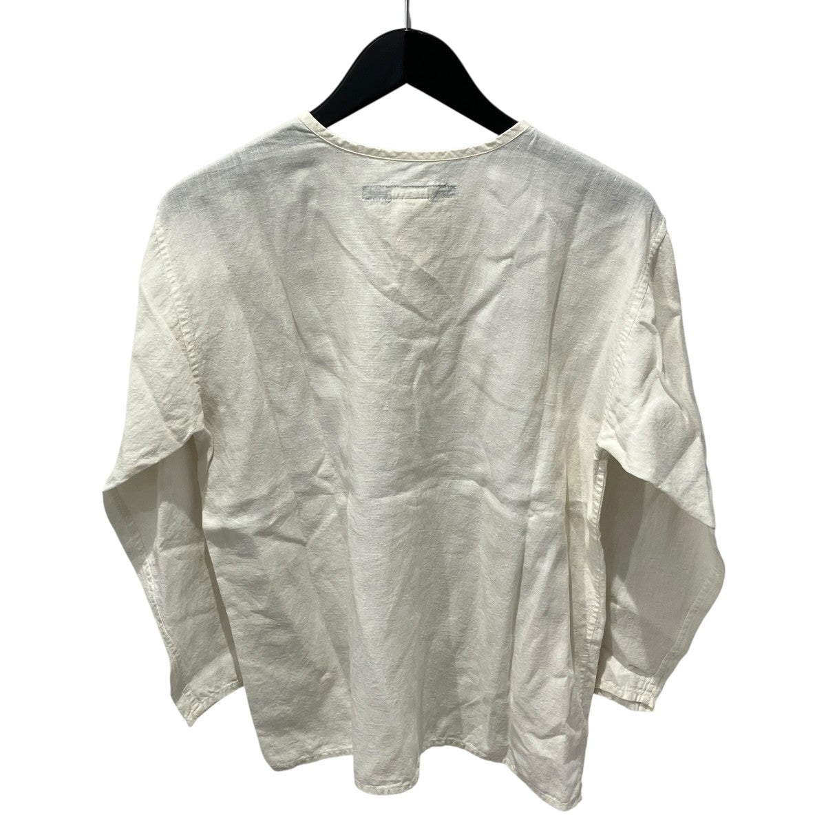 LINEN GRANDPA SHIRTヘンリーネックカットソー
