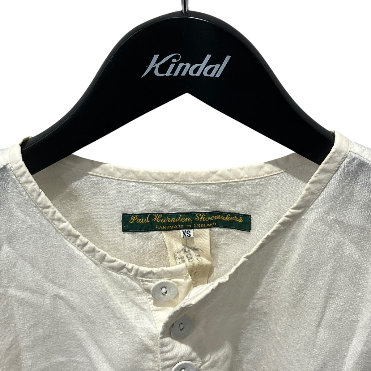 LINEN GRANDPA SHIRTヘンリーネックカットソー