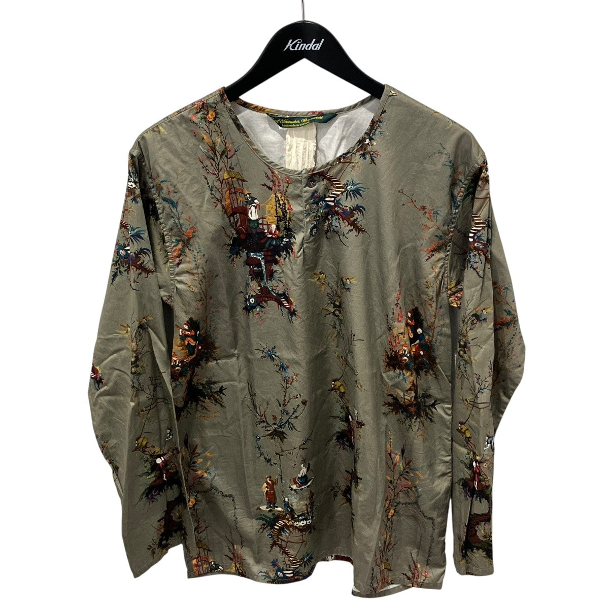 PRINT GRANDPA SHIRTヘンリーネックカットソー