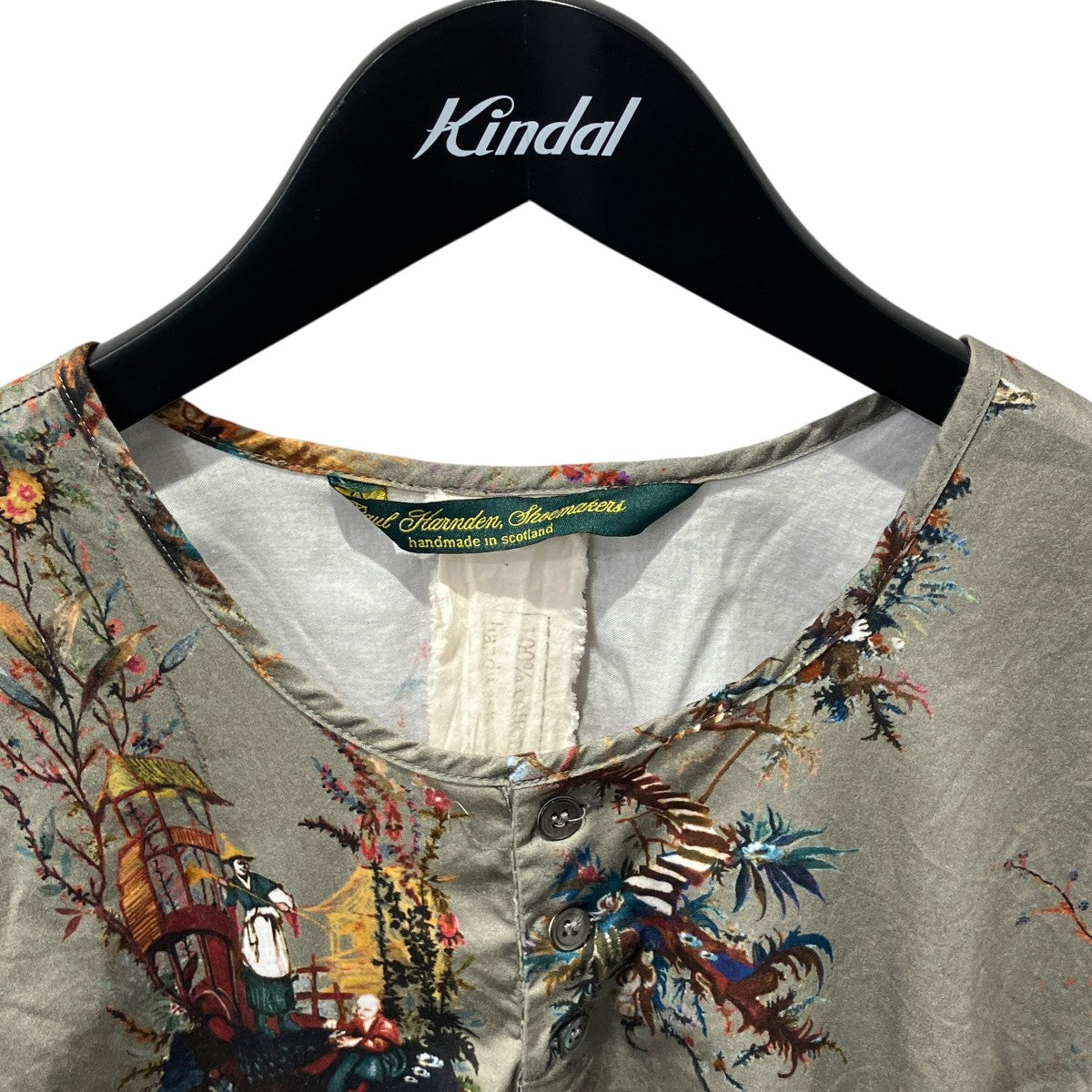 PRINT GRANDPA SHIRTヘンリーネックカットソー