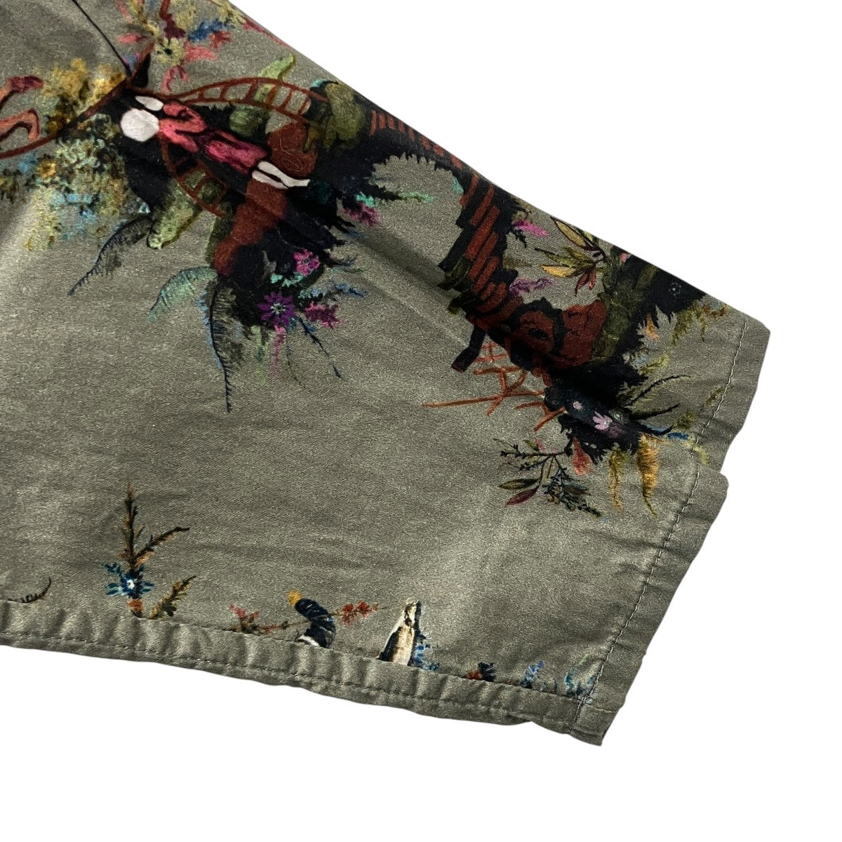 PRINT GRANDPA SHIRTヘンリーネックカットソー