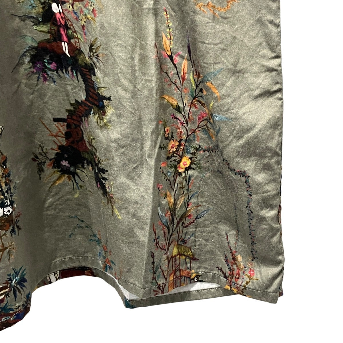 PRINT GRANDPA SHIRTヘンリーネックカットソー