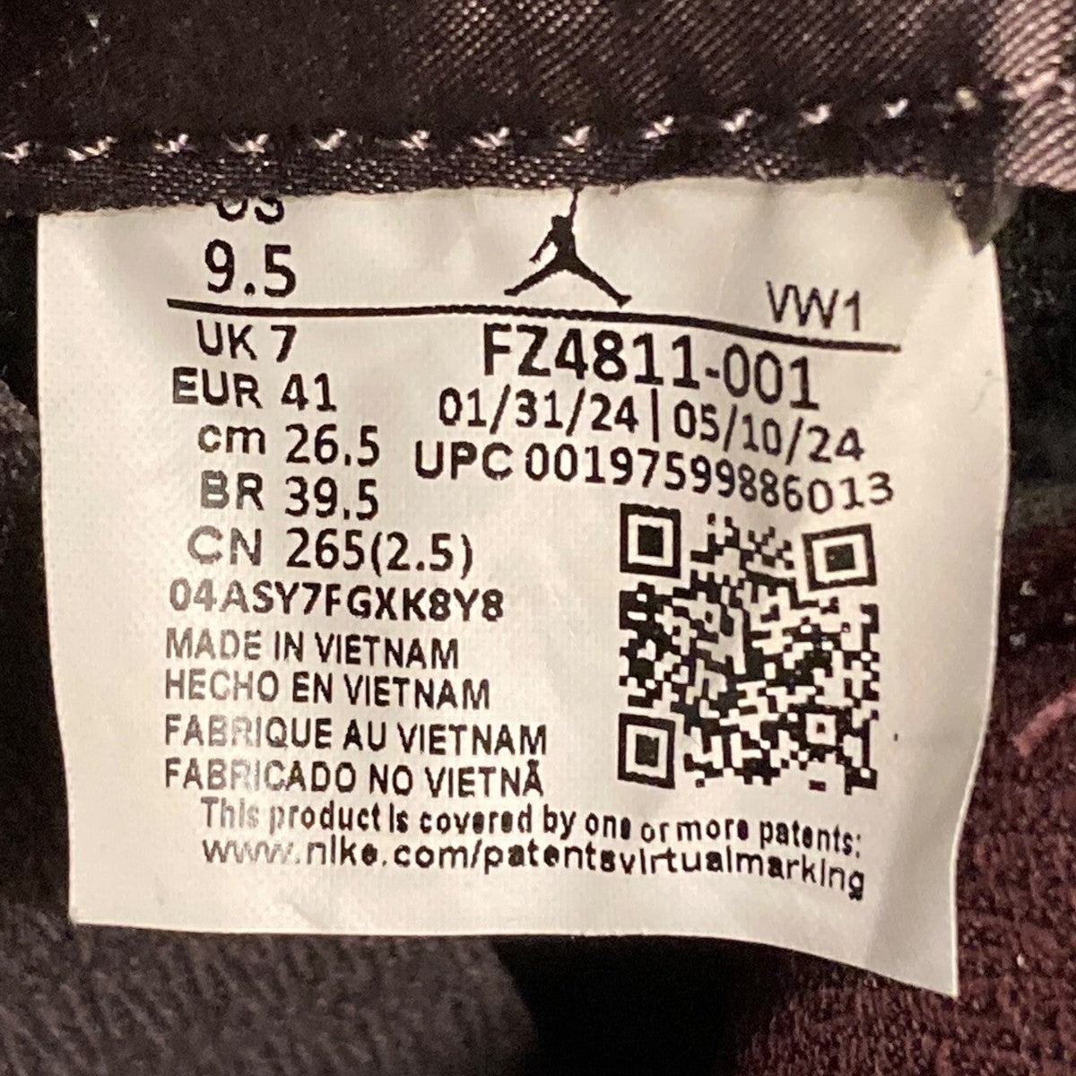 WMNS AIR JORDAN 3 RETRO OGスニーカーFZ4811-001