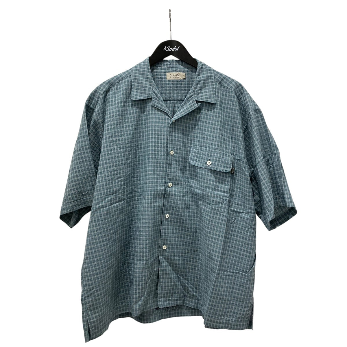 26SSDobby Plaid Open Collar S S Shirt半袖シャツ