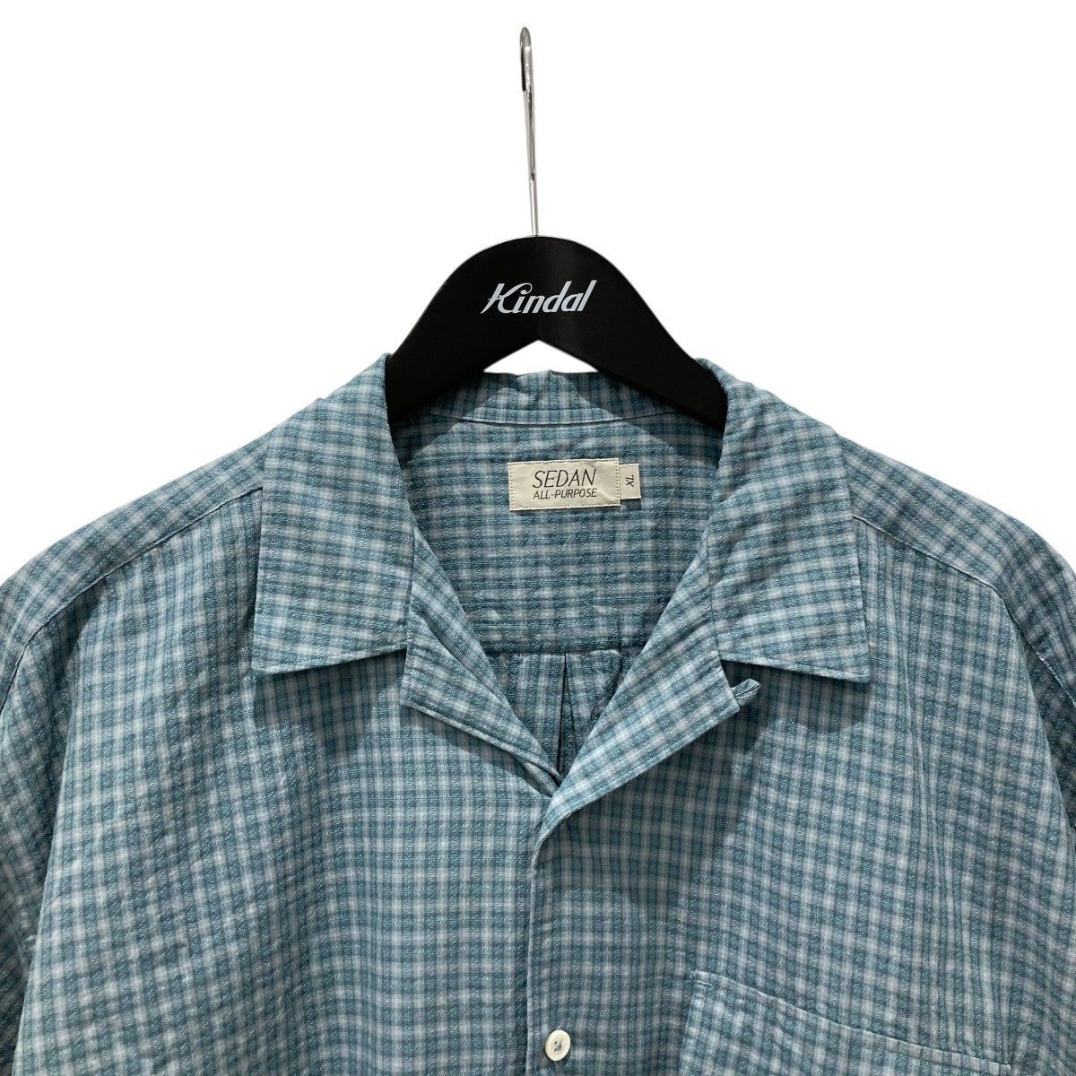 26SSDobby Plaid Open Collar S S Shirt半袖シャツ