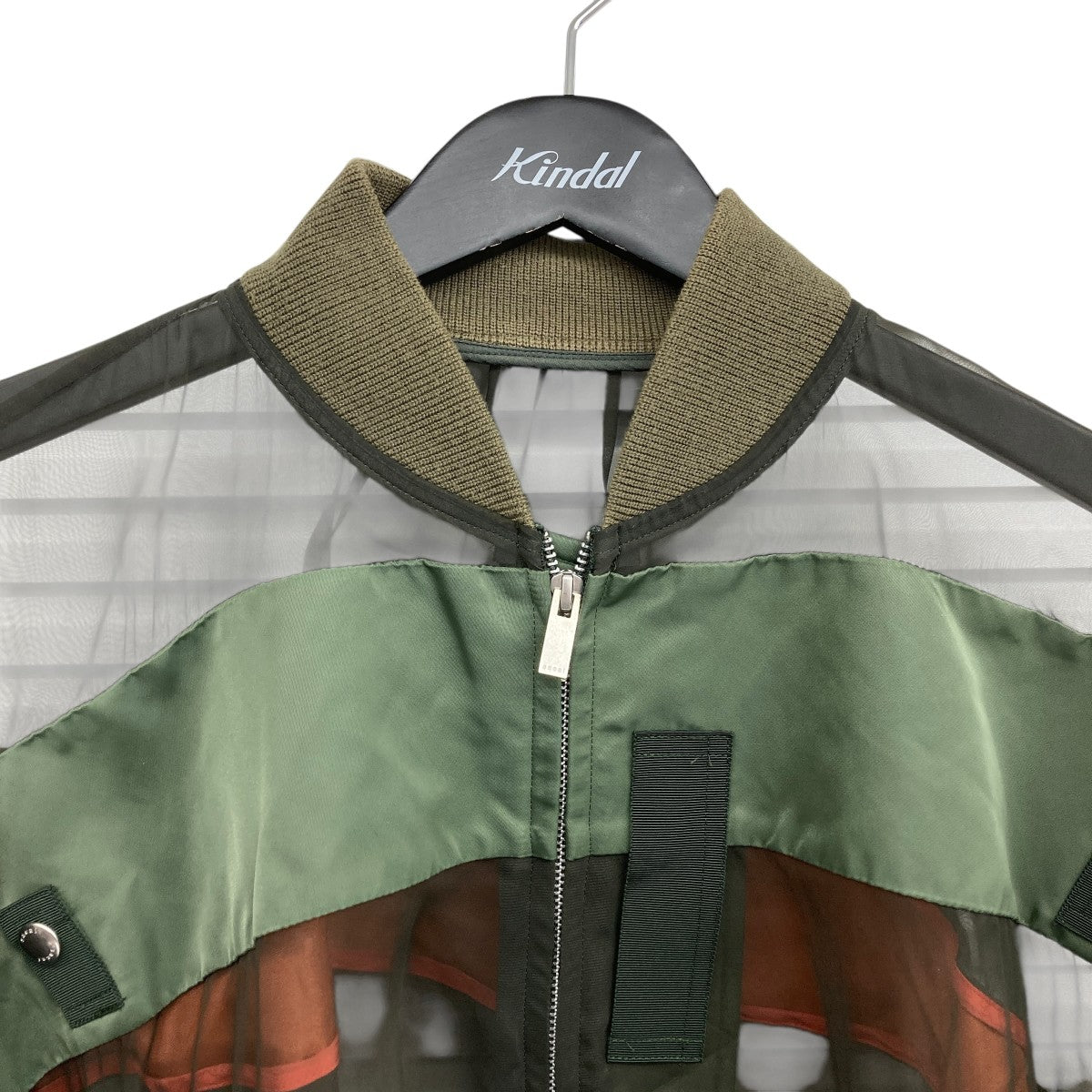 Nylon Twill×Chiffon Blouson21-05544