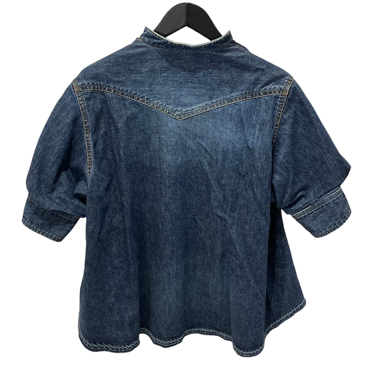 Denim × Knit Pullover半袖シャツ24-07137