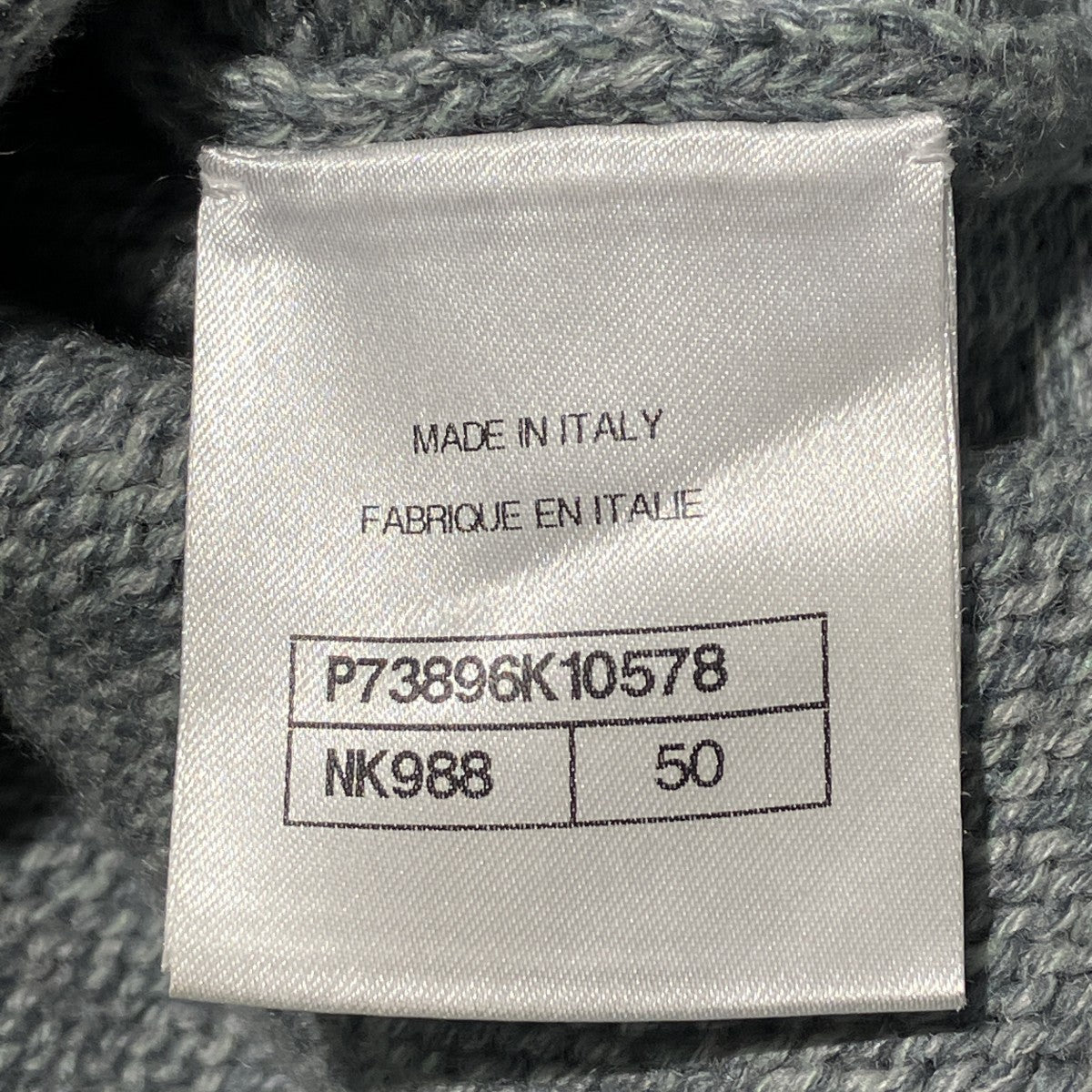 CHANEL 22AWカシミヤココマークラインストーンニットP73896K10578 古着・中古-6枚目のアイテム画像