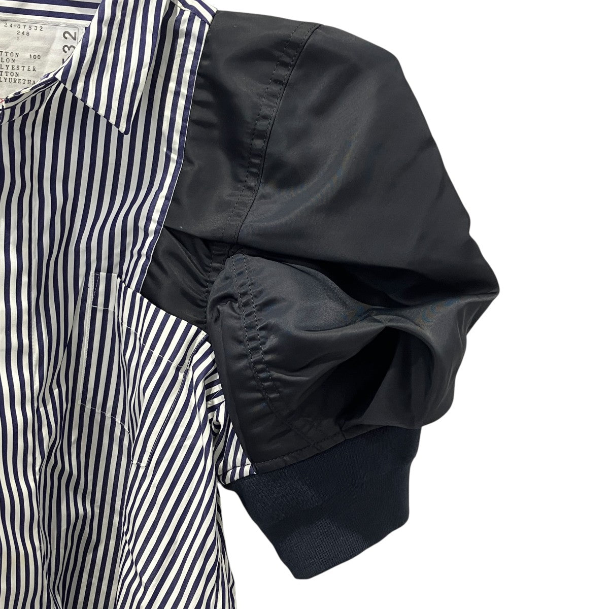 Cotton Poplin x Nylon Twill Shirt半袖ブラウス24-07532