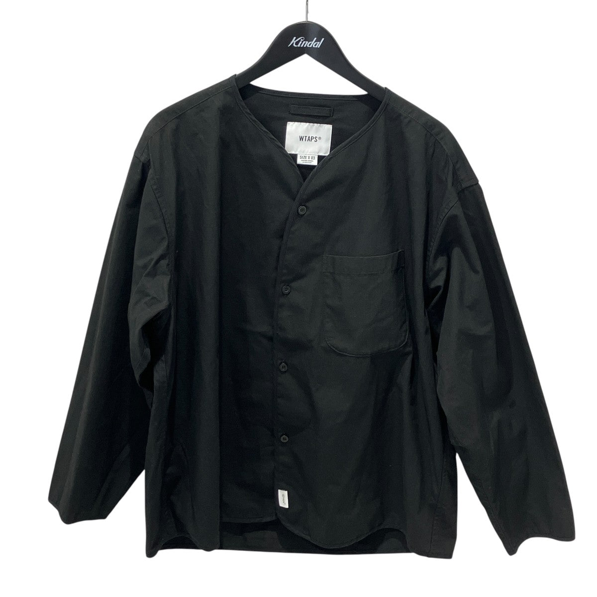 SCOUT L／S COTTON． RIPSTOP． SIGNノーカラーシャツ232WVDT-SHM01