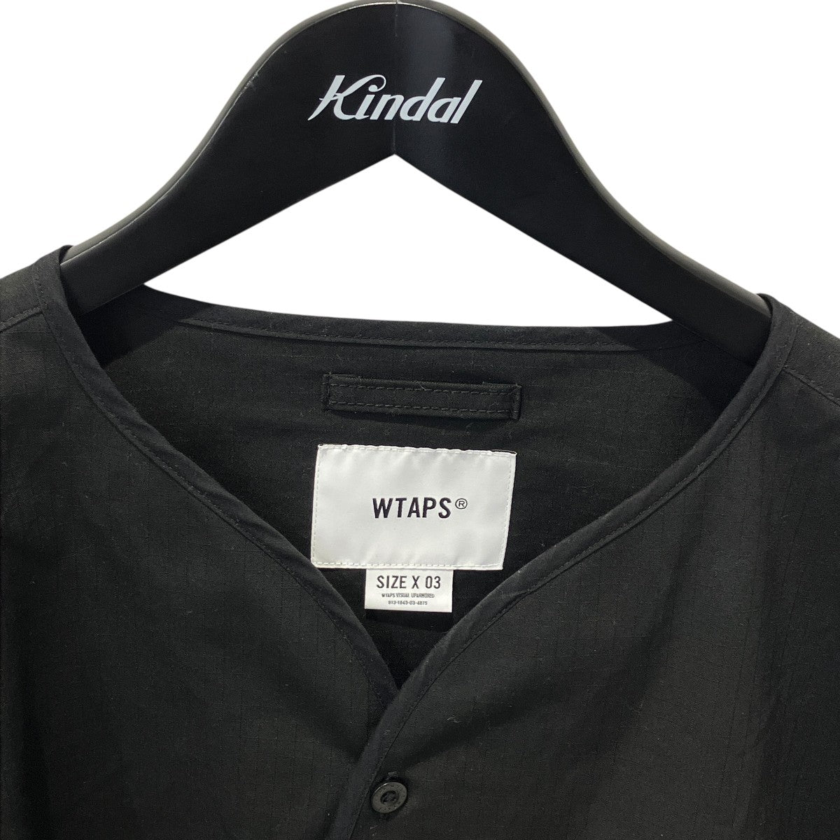 SCOUT L／S COTTON． RIPSTOP． SIGNノーカラーシャツ232WVDT-SHM01