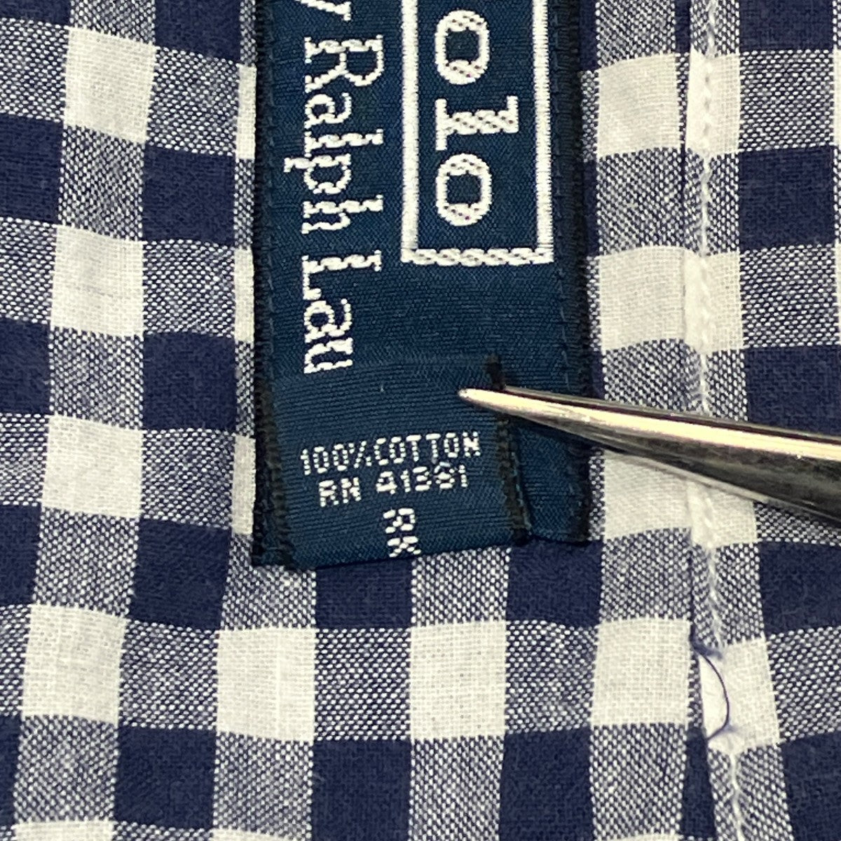 90sOpen Collar Short Sleeve Shirt COTTON GINGHAM CHECK半袖シャツ