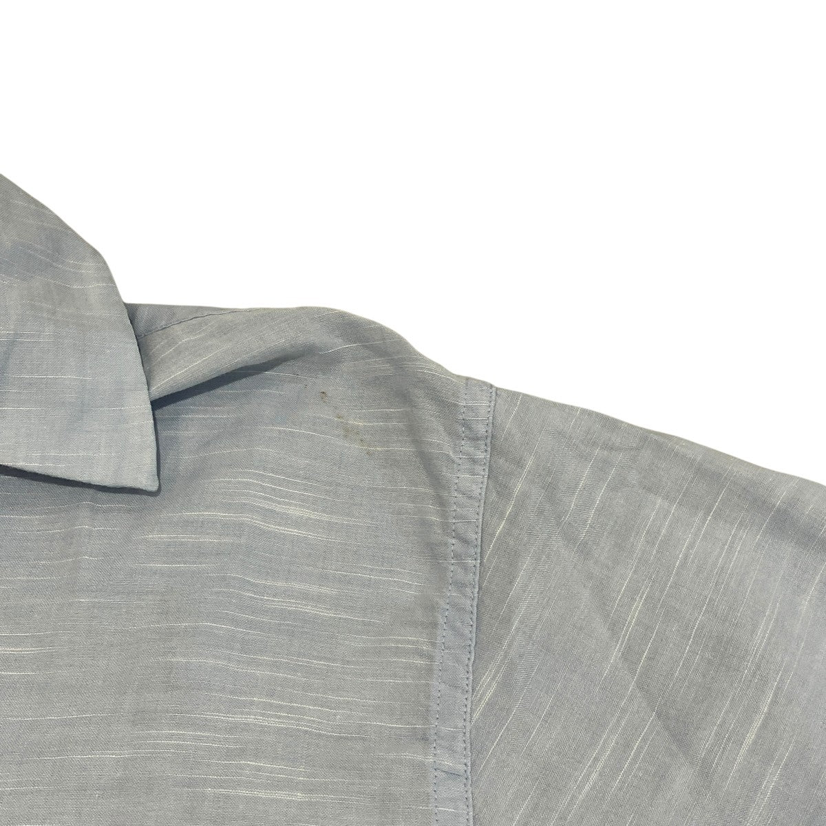 50sカスリ柄 open collar shirtオープンカラーシャツ