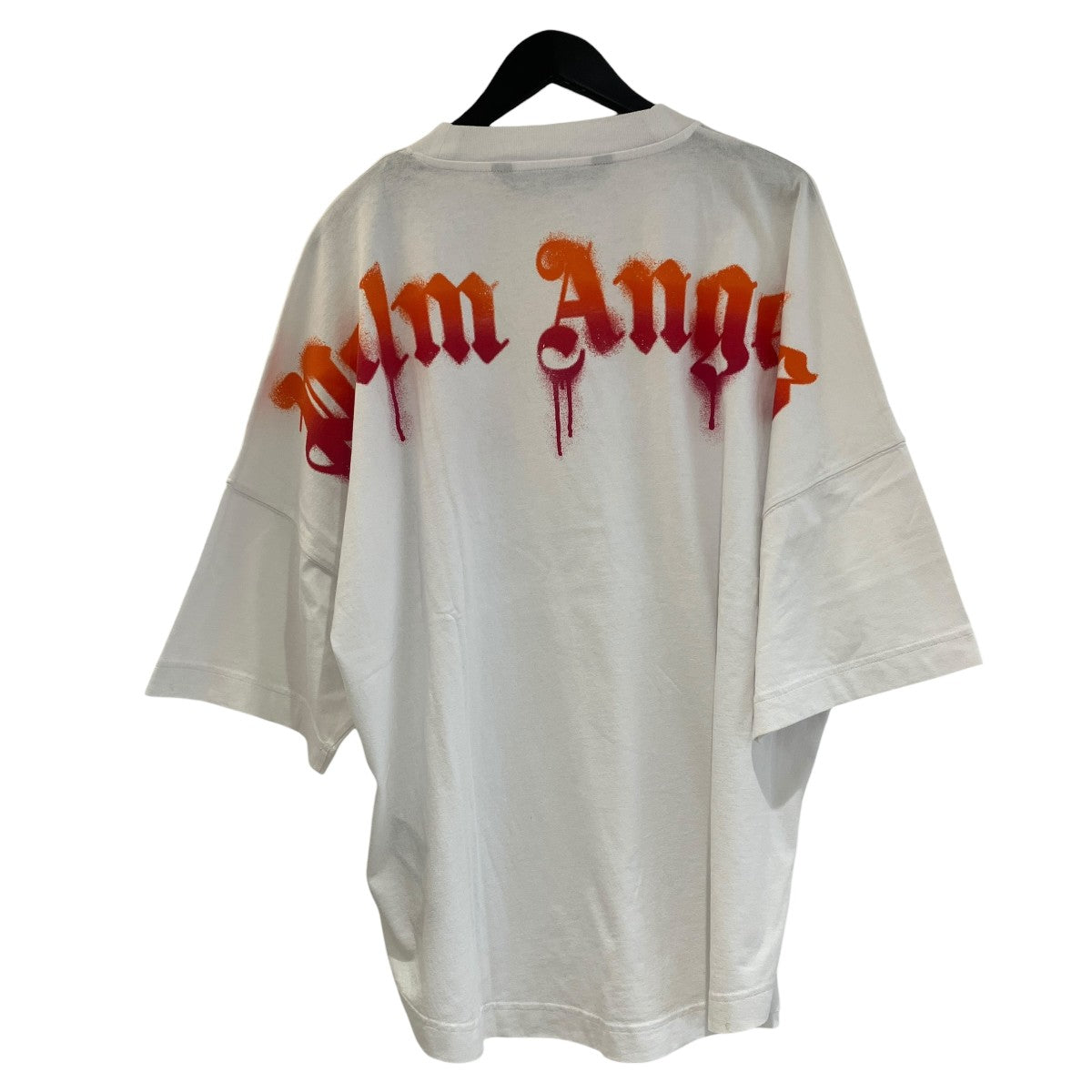 White graphic T-shirt パームツリー半袖TシャツPMAA002F22JER004