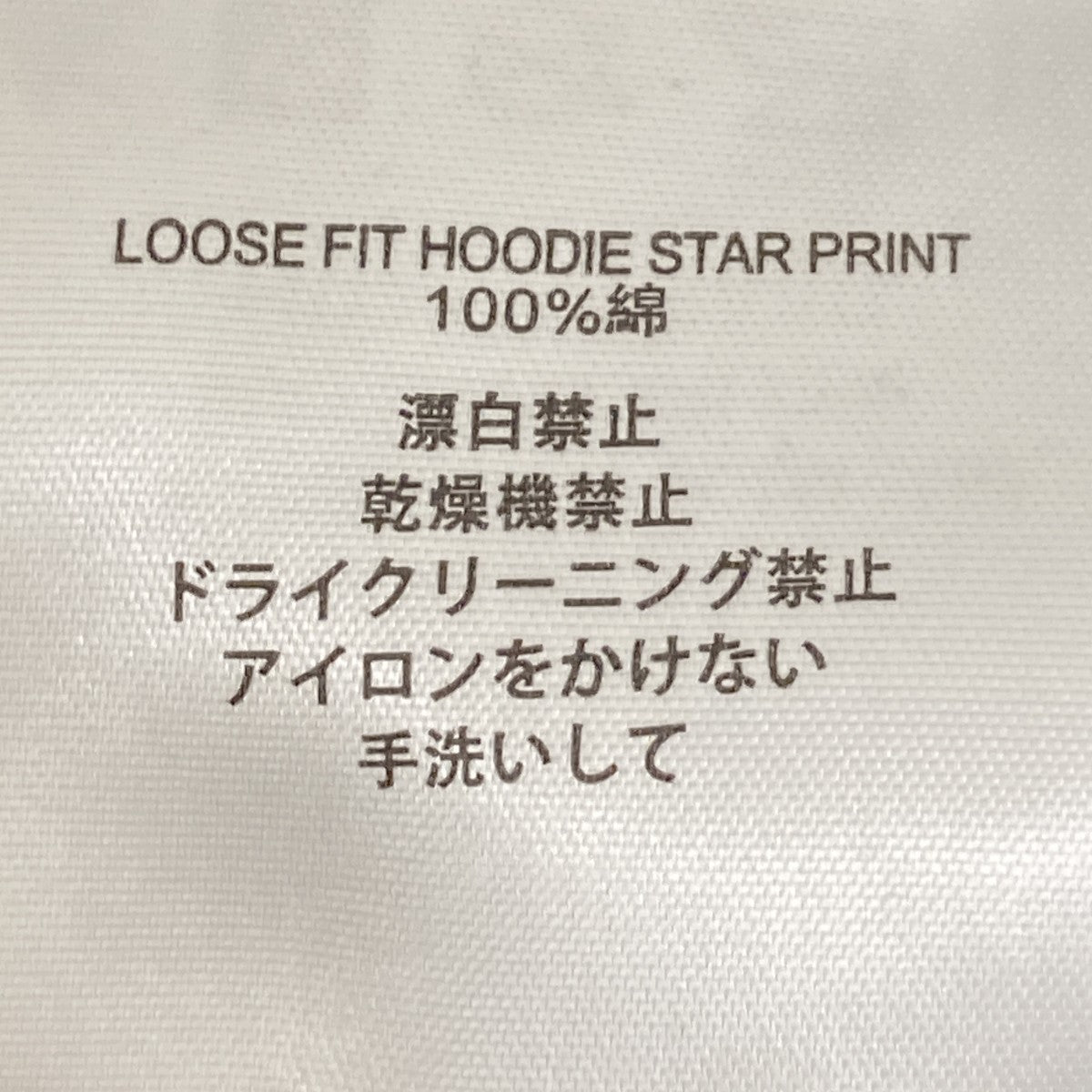 25AWLoose Fit Hoodie Star PrintパーカーPCM2OH01L-FT002-95