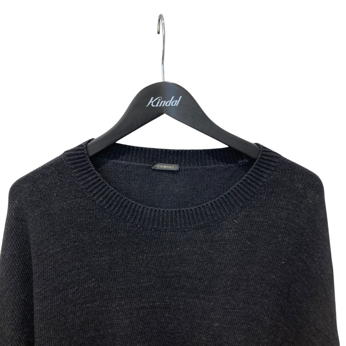 COMOLI(コモリ) 26SSクルーネックニットD01-06007 D01-06007 ブラック