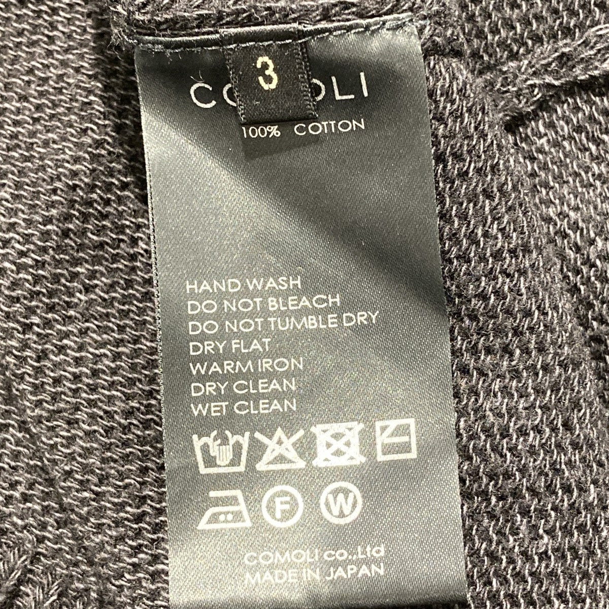 COMOLI 26SSクルーネックニットD01-06007 古着・中古-6枚目のアイテム画像