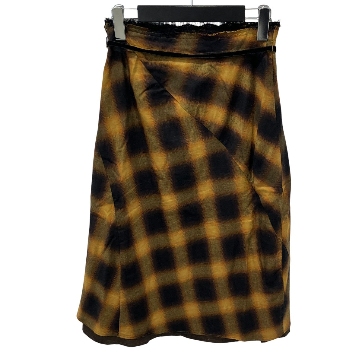 MAISON SPECIAL Checkered Bias Seam Midi Skirtチェックスカート21242515203 古着・中古-2枚目のアイテム画像